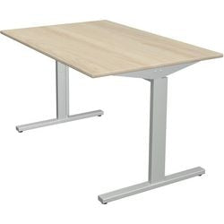 Bureau Kerkmann 11020450 érable réglable en hauteur, argent