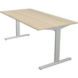 Bureau Kerkmann 11020650 érable réglable en hauteur, argent