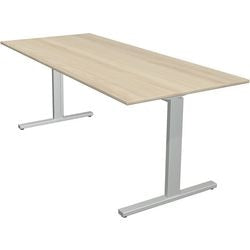 Bureau Kerkmann 11020750 érable réglable en hauteur, argent
