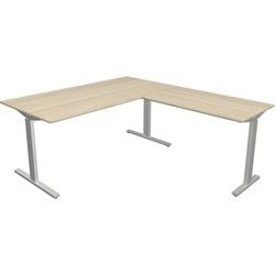 Bureau Kerkmann 11023050 forme 2 érable, argent
