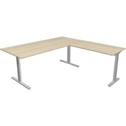 Bureau Kerkmann 11023150 forme 2 érable, argent