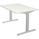 Bureau Kerkmann 11020410 réglable en hauteur blanc, argent