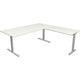 Kerkmann bureau 11023110 forme 2 blanc, argent