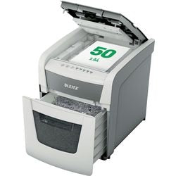 Destructeur de papier Leitz petit bureau 50 P4 IQ alimentation automatique EU blanc