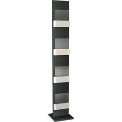 Kerkmann porte-brochures 41659614 acier anthracite