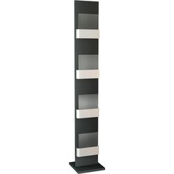 Kerkmann porte-brochures 41659614 acier anthracite