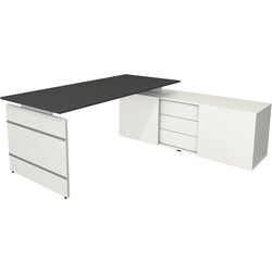 Bureau Kerkmann 11446913 bureau d'angle wengé