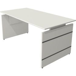 Kerkmann bureau assis-debout 114418.1 rectangulaire blanc