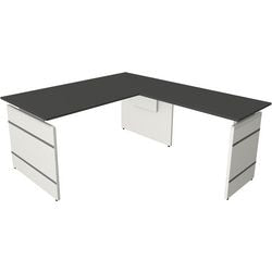 Kerkmann bureau assis-debout 11465013 bureau d'angle anthracite