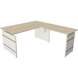 Bureau assis-debout Kerkmann 11465250 bureau d'angle érable