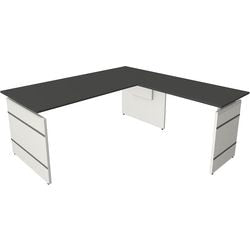Bureau assis-debout Kerkmann 11465613 bureau d'angle anthracite