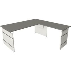 Bureau assis-debout Kerkmann 11465512 bureau d'angle graphite