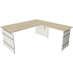 Bureau assis-debout Kerkmann 11465850 bureau d'angle érable