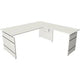 Bureau assis-debout Kerkmann 11465310 bureau d'angle blanc
