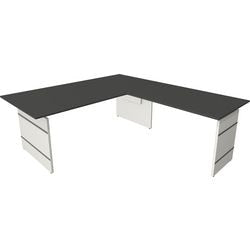 Bureau assis-debout Kerkmann 11466213 bureau d'angle anthracite