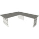 Bureau assis-debout Kerkmann 11466112 bureau d'angle graphite