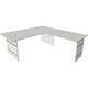 Bureau assis-debout Kerkmann 11466011 bureau d'angle gris clair