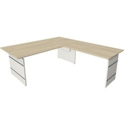 Bureau assis-debout Kerkmann 11466450 bureau d'angle érable
