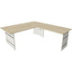 Bureau assis-debout Kerkmann 11466450 bureau d'angle érable