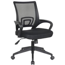 Chaise de bureau linea 1fel007ner plastique noir