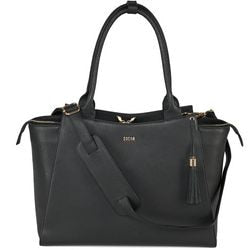 Sac ordinateur portable socha so-diamond-caddy-bl cuir noir
