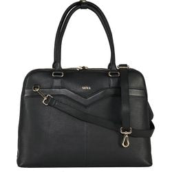 Sac ordinateur socha so-diamond-couture-bl cuir noir