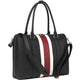 Sac d'ordinateur portable socha so-bb-red-stripe cuir artificiel noir