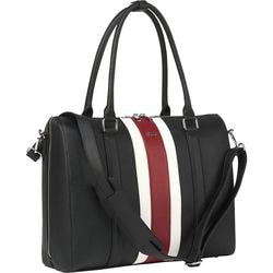 Sac d'ordinateur portable socha so-bb-red-stripe-17 cuir artificiel noir