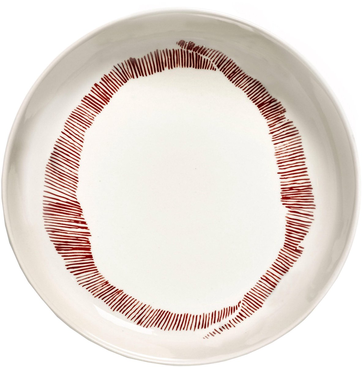 Serax - fête ottolenghi - assiette - blanc noir - 22 ø - 2 pièces