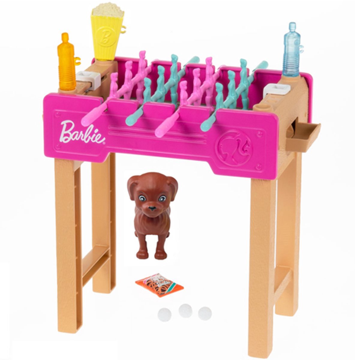 Barbie Mini Playset Football Table avec chien