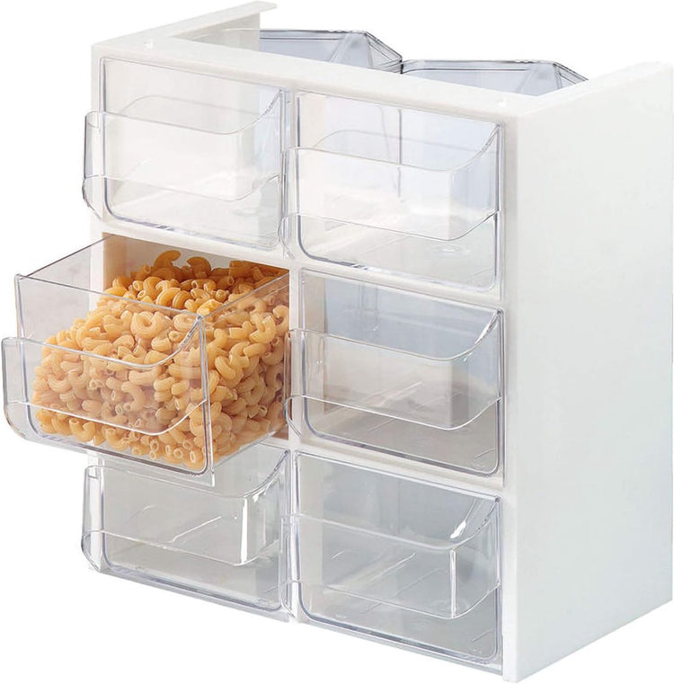 Pichet verseur Westmark, avec six gobelets verseurs, capacité : 1 l chacun, plastique, venezia, blanc transparent, 78052240