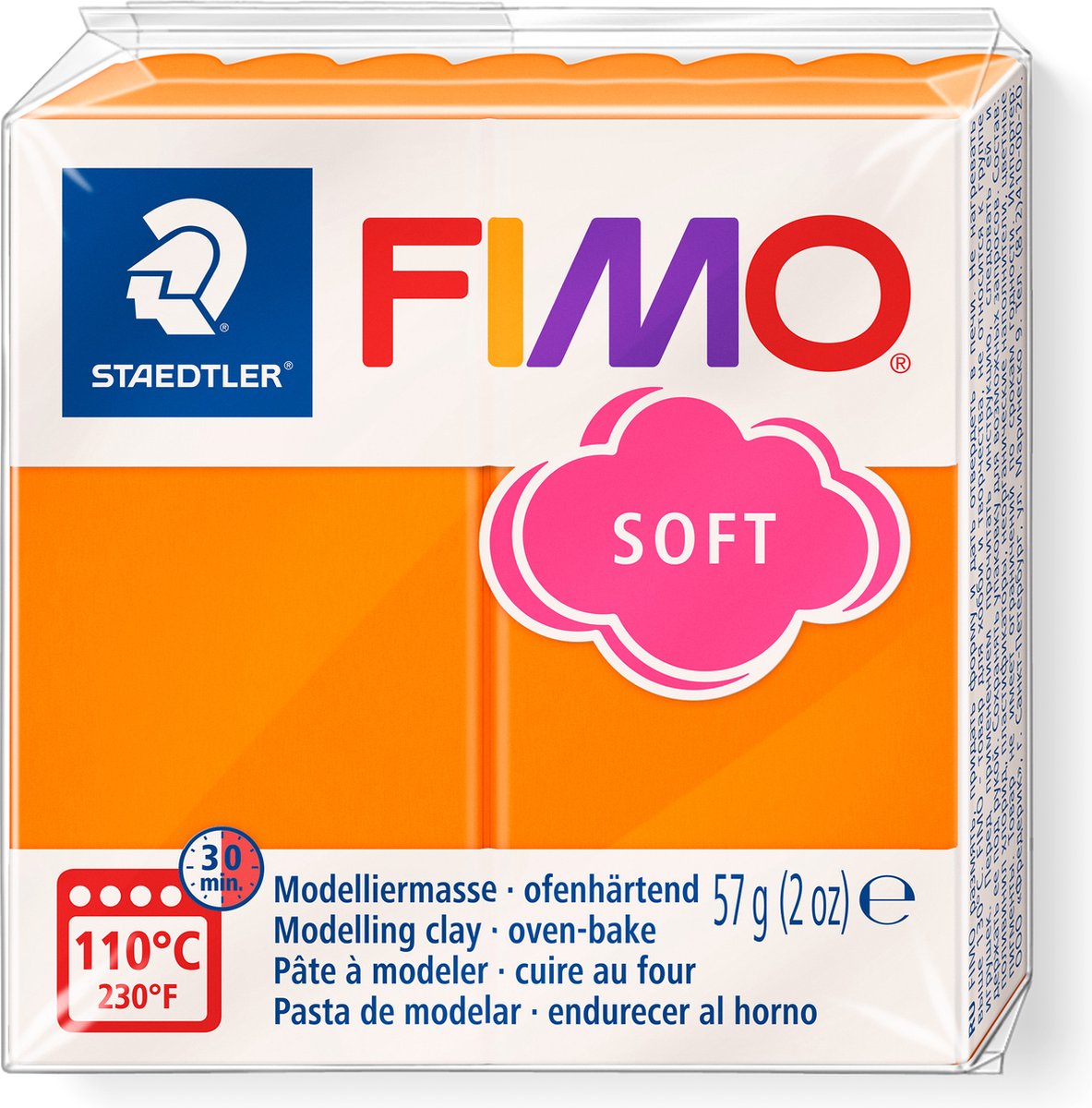 Fimo® Soft, Tangerine, 57 gr 1 bouteille