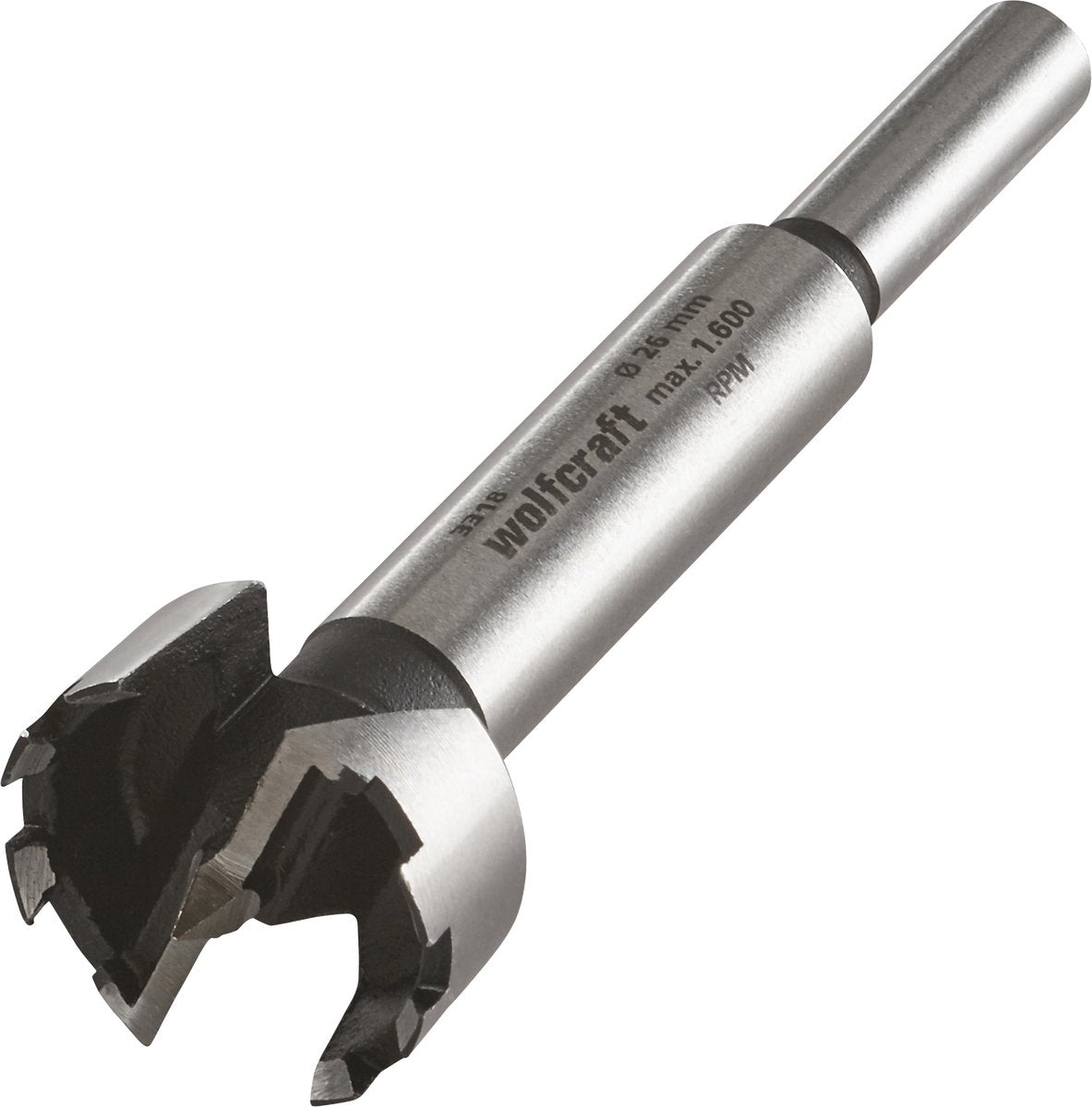 Wolfcraft - foret à charnière 26 mm - foret forstner - foret cylindrique à bois - 3318000