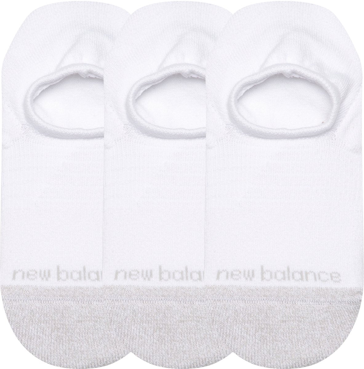 New balance active invisible no show chaussettes chaussettes de sport unisexes - blanc