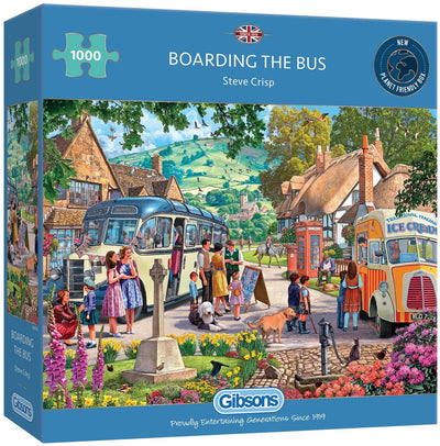 Gibsons - monter à bord du bus (par Steve Crisp) - 1000 pièces 68×49cm (l×h) - puzzle pour adultes