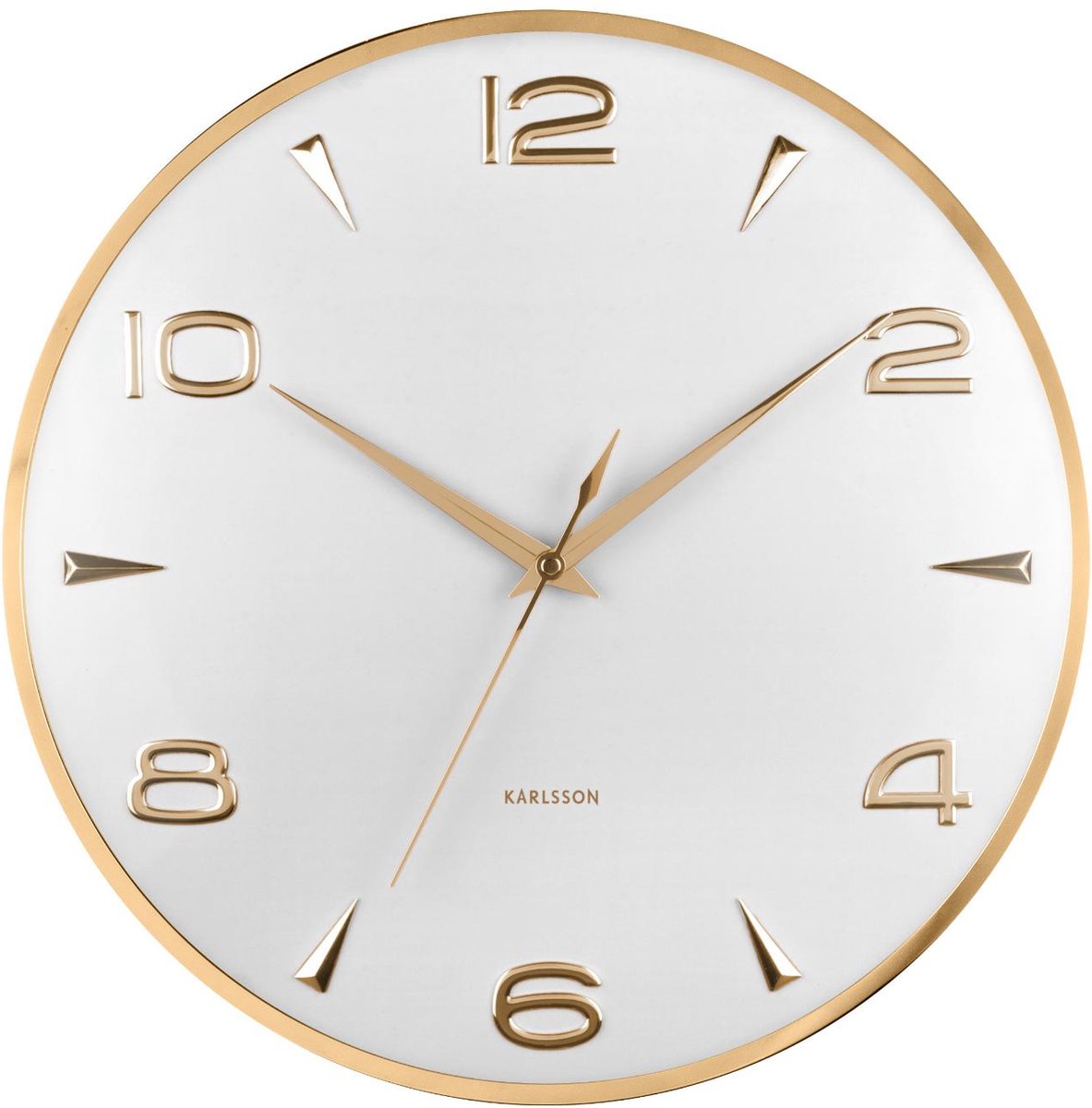 Karlsson horloge murale sienna glow - blanc - 40,6x5x40,6cm - horloge murale scandinave