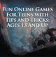 Livres de jeux pour enfants – jeux en ligne amusants pour adolescents avec trucs et astuces : à partir de 13 ans