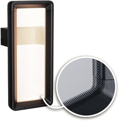 Paulmann applique murale LED d'extérieur reana détecteur de mouvement crépusculaire (hf) ip44 angulaire 176x403 mm 3000k 2x3w 2x130lm 230v métal anthracite