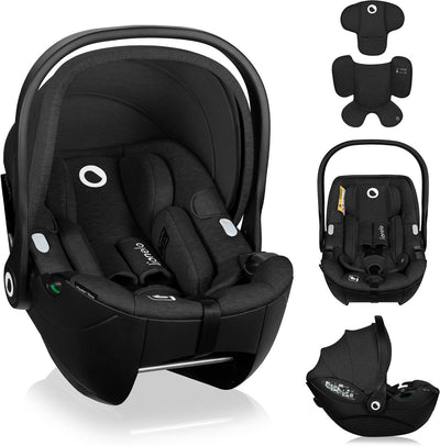 Lionelo moxie i-size - porte-bébé auto dès la naissance - 40-87 cm - dos à la route (rwf) - tissu bambou - dri-seat - poids léger 4,3 kg - compatible isofix - mousse à mémoire de forme - ceintures magnétiques - capote - appui-tête réglable