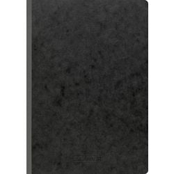 Bloc-notes brunnen ligné a4 couverture souple 192 pages noir