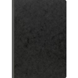 Bloc-notes brunnen à carreaux A4 couverture souple 192 pages noir
