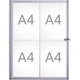 Vitrine maul 6820408 maulextraslim argent
