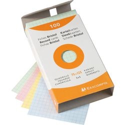 Fiches exacompta 13271e gamme de couleurs papier