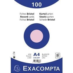 Fiches exacompta 10336e papier rose
