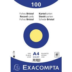 Fiches exacompta 10326e papier jaune