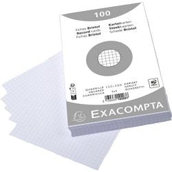 Fiches exacompta 10203e papier blanc