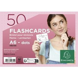 Fiches exacompta 10355e papier rose