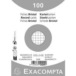 Fiches exacompta 10209e papier blanc