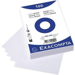 Fiches exacompta 10502e papier blanc