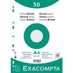 Fiches exacompta 12606e papier blanc